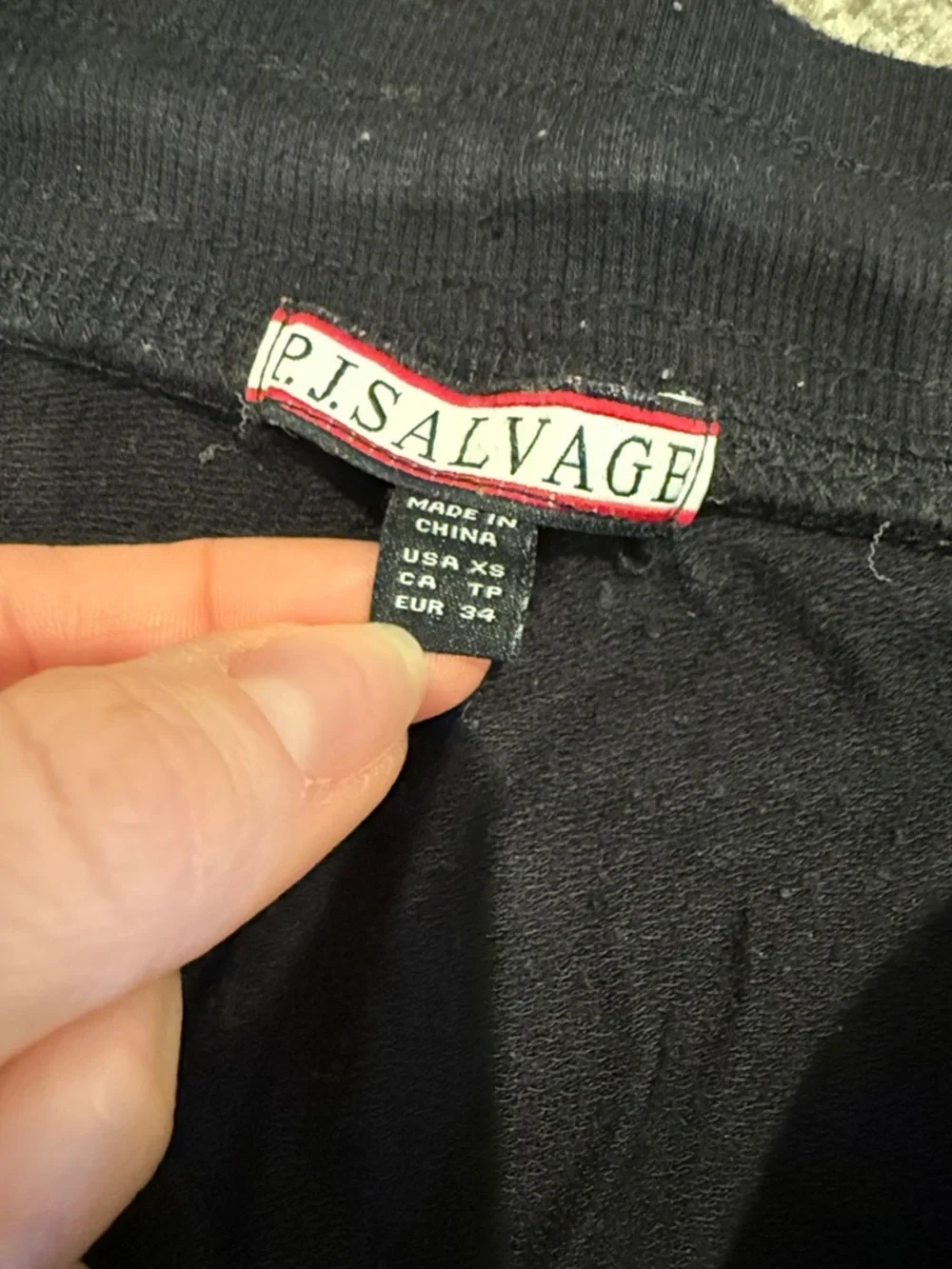 P.J. Salvage Jogger Sweatpants with Kiss & Rose Embroidery